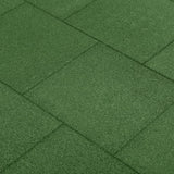 Vidaxl Valtfliser 6 St 50x50x3 cm gummi grøn