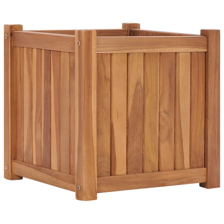 VidaXL plantekasse hævet 40x40x40 cm massiv teaktræ