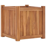 VidaXL plantekasse hævet 40x40x40 cm massiv teaktræ