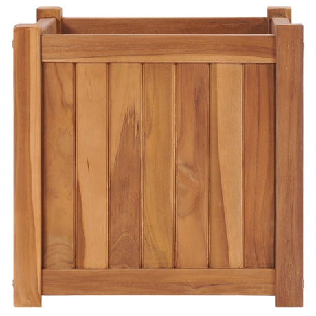 VidaXL plantekasse hævet 40x40x40 cm massiv teaktræ