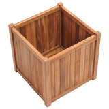 VidaXL plantekasse hævet 50x50x50 cm massiv teaktræ