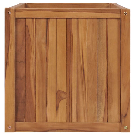 Vidaxl plantebak forhøjet 100x50x50 cm massief teakhout