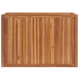 Vidaxl planter hævede 100x50x70 cm fast teak træ