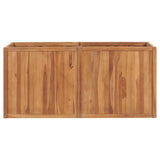 Vidaxl Planter hævede 150x50x70 cm solid teak