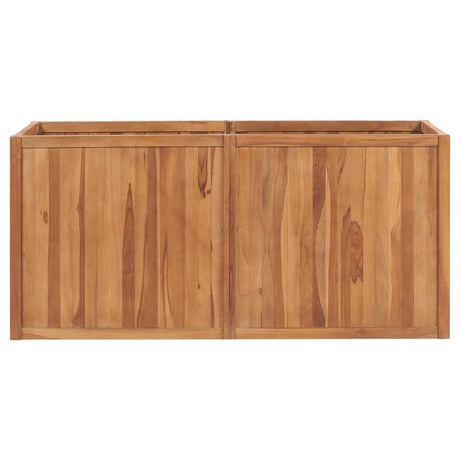 Vidaxl Planter hævede 150x50x70 cm solid teak