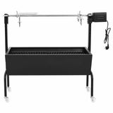 Vidaxl BBQ Drejende spytte elektrisk rustfrit stål
