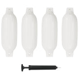 VidaXL bådskærme 4 stk 41x11,5 cm PVC hvid