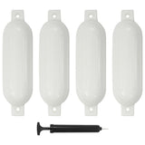 VidaXL bådskærme 4 stk 51x14 cm PVC hvid