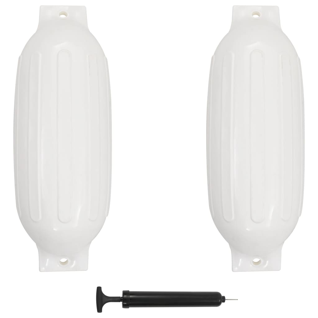 Vidaxl bootstoot puder 2 stk 69x21,5 cm PVC White