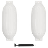 Vidaxl bootstoot puder 2 stk 69x21,5 cm PVC White