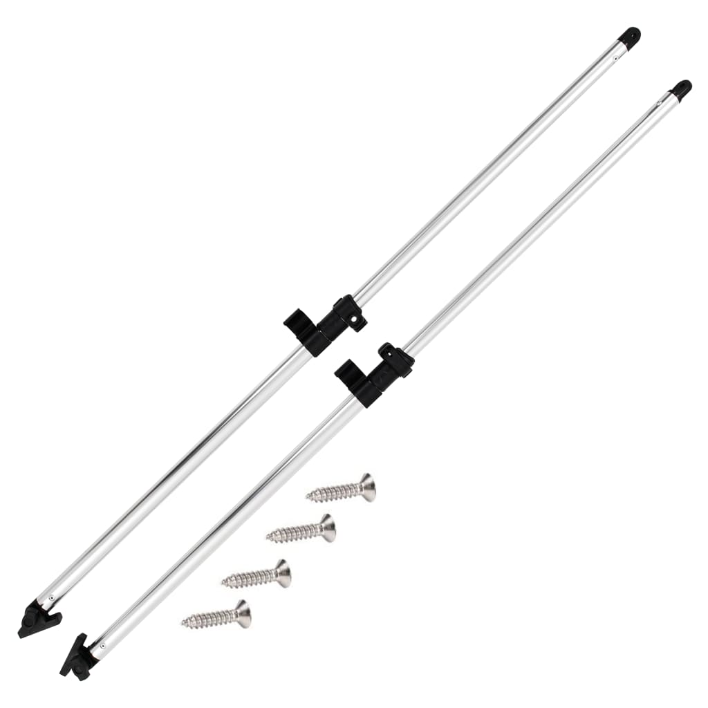 VidaXL bimini topstøttestænger 2 stk aluminium