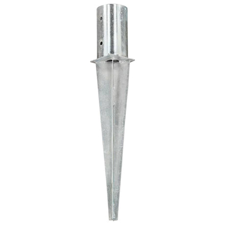 Vidaxx Ground Pegs 2 stk 8x61 cm galvaniseret stål sølvfarvet