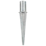 Vidaxl Ground Pins 6 St 8x61 cm galvaniseret stål sølvfarvet