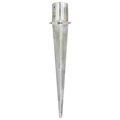 Vidaxl Ground Pins 6 STS 12x91 cm Galvaniseret stål sølvfarvet