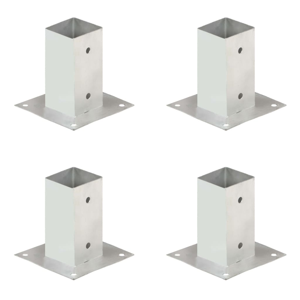 Vidaxl Paalanchers 4 st 71 mm galvaniseret metal
