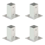 Vidaxl Paalanchers 4 st 71 mm galvaniseret metal