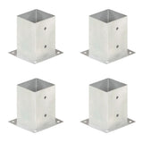 Vidaxl Paalanchers 4 st 101 mm galvaniseret metal