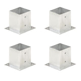Vidaxl Paalanchers 4 St 121 mm galvaniseret metal