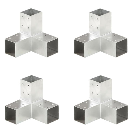 Vidaxl Pile Connections 4 PC Y-form 71x71 mm galvaniseret metal