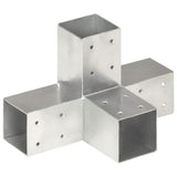 Vidaxl Pale Connection X-form 71x71 mm galvaniseret metal