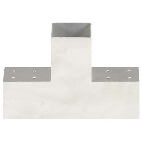 Vidaxl Post Connections 4 PCS T-form 81x81 mm galvaniseret metal