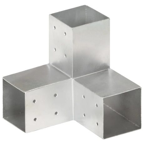 Vidaxl Pale Connection Y-form 81x81 mm galvaniseret metal