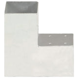 Vidaxl stolpetilslutning L-form 91x91 mm galvaniseret metal