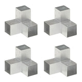 Vidaxl Pile Connections 4 PC Y-form 91x91 mm galvaniseret metal
