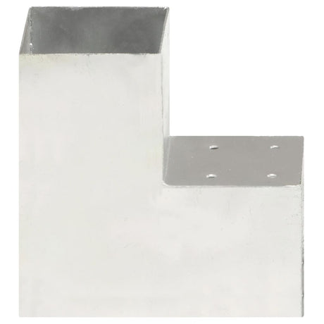 Vidaxl Post Connections 4 PCS L-Shape 101x101 mm galvaniseret metal