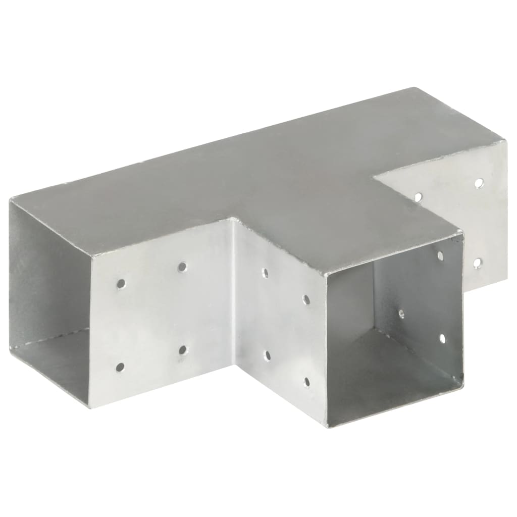 Vidaxl Post Connection T-form 101x101 mm galvaniseret metal