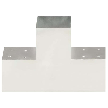 Vidaxl Pile Connections 4 ST T-form 101x101 mm galvaniseret metal