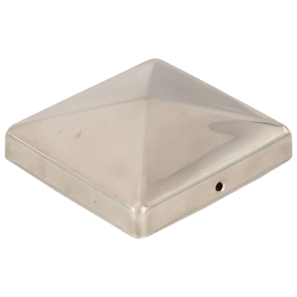 Vidaxx stolpehætter 6 stk pyramide 101x101 mm rustfrit stål