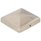 Vidaxx stolpehætter 6 stk pyramide 101x101 mm rustfrit stål