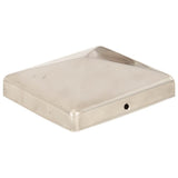 Vidaxx stolpehætter 6 stk pyramide 101x101 mm rustfrit stål