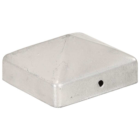 Vidaxl Pile Hoods 6 St Pyramid 71x71 mm galvaniseret metal