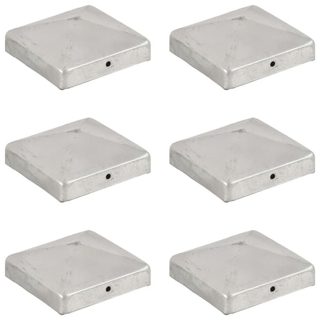 Vidaxl Pile Hoods 6 St Pyramid 91x91 mm galvaniseret metal