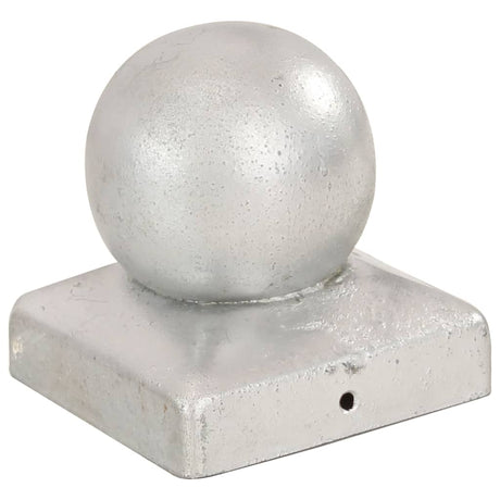 Vidaxl Post Caps 6 PCS Ball 71x71 mm galvaniseret metal