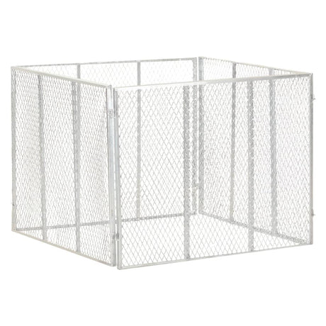 Vidaxl Compost Bin 100x100x77 cm galvaniseret stål