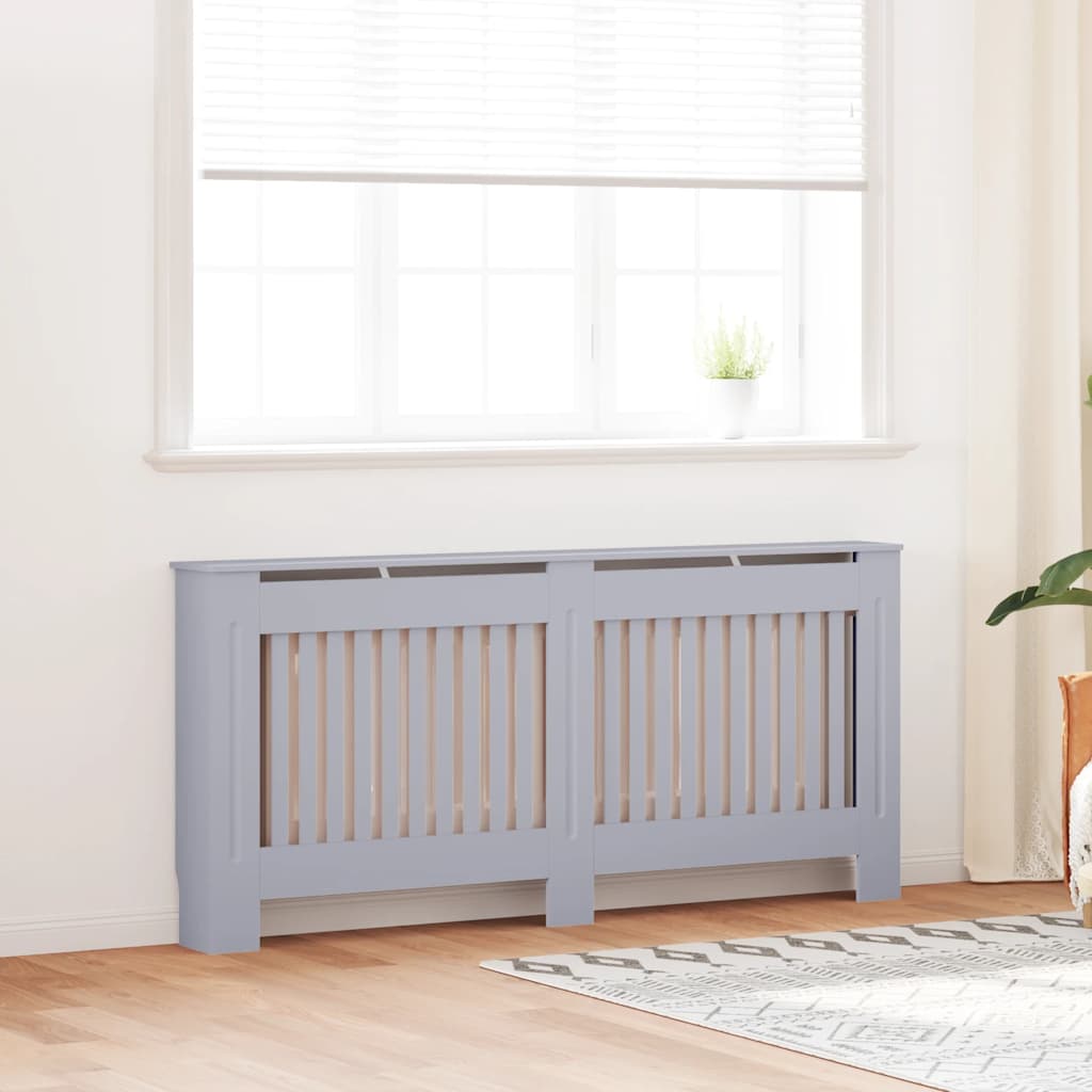 Vidaxl Radiatorom Construction 172x19x81,5 cm MDF Anthracite