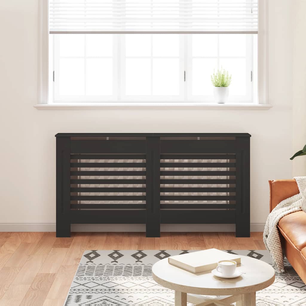 Vidaxl Radiatorom Construction 152x19x81,5 cm MDF sort