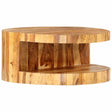Vidaxl salontafel rond 65x30 cm massief acaciahout