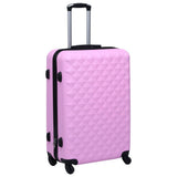 Vidaxl 3-delt hård bagage sæt ABS Pink