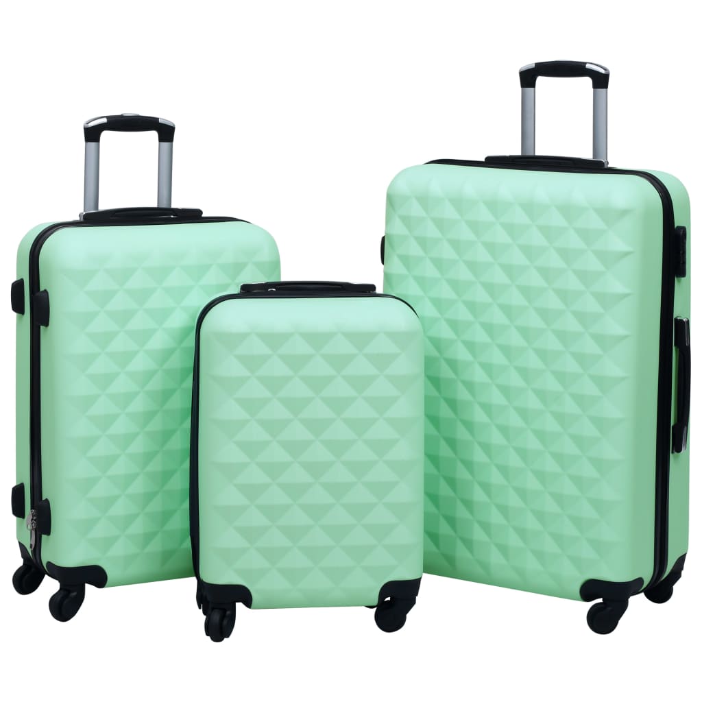 Vidaxl 3-Del Hard Bagage Set Abs Mint Colored