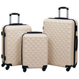 Vidaxl 3-Del Hard Bagage Set ABS Gold farvet