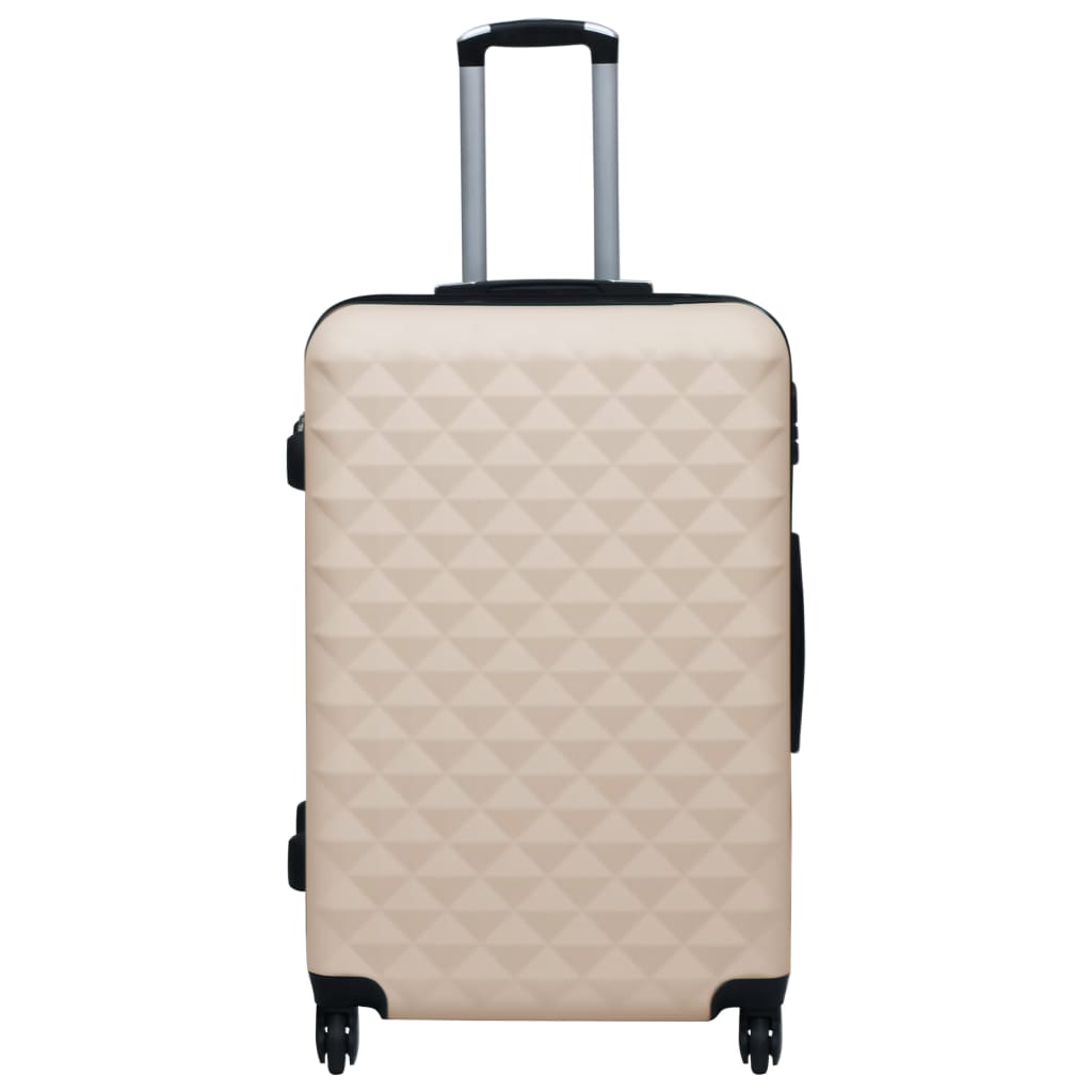 Vidaxl 3-Del Hard Bagage Set ABS Gold farvet