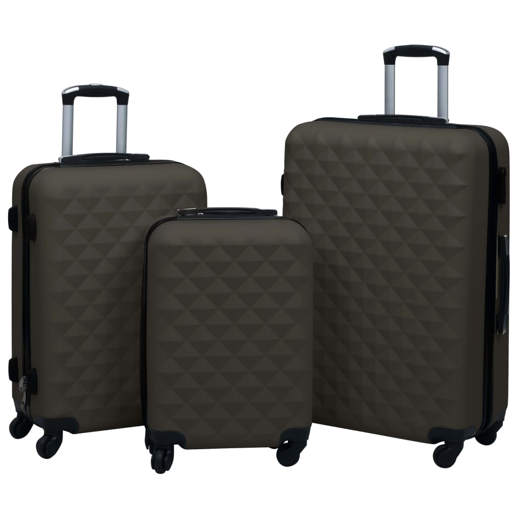 Vidaxl 3-delt hård bagage sæt ABS Anthracite