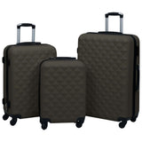 Vidaxl 3-delt hård bagage sæt ABS Anthracite