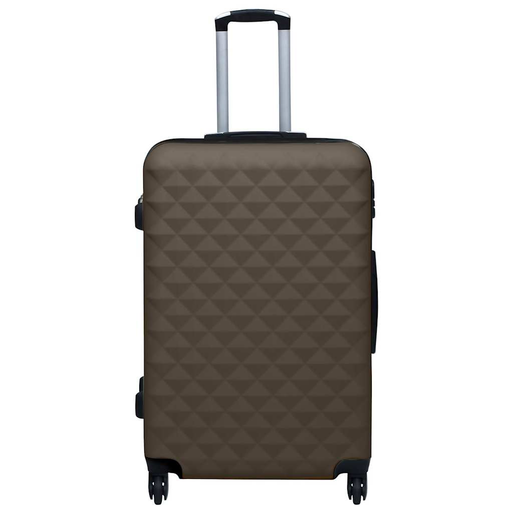 Vidaxl 3-delt hård bagage sæt abs brun