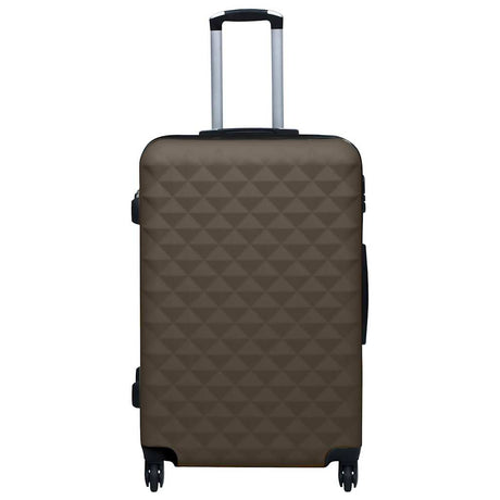 Vidaxl 3-delt hård bagage sæt abs brun