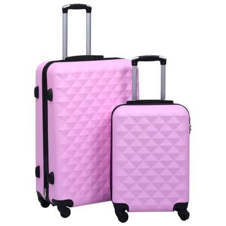 Vidaxl 2-delt hård bagage sæt ABS Pink